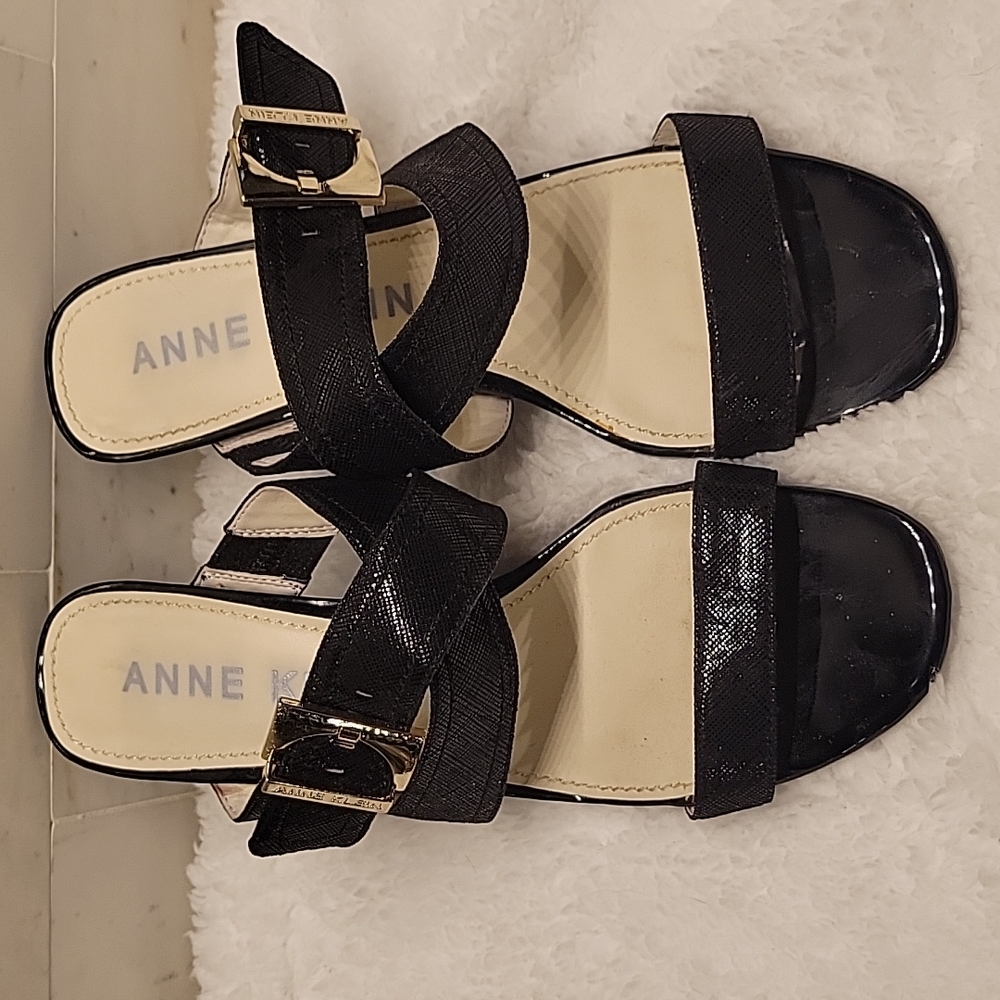 Anne Klein black sandals